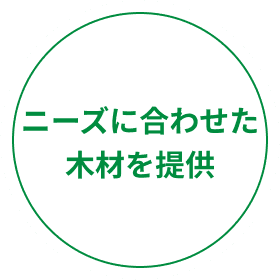ニーズに合わせた
木材を提供